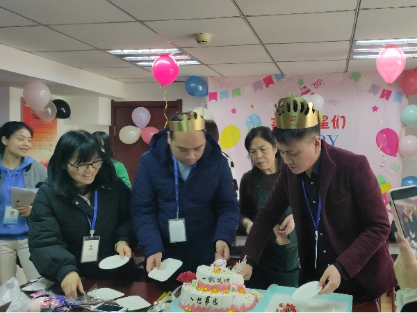 陜西鑫安安防2021年第四季度員工生日會，感謝有你，一路同行！